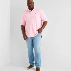 U.S. Polo Assn. Interlock Big and Tall Mens Classic Fit Short Sleeve Polo Shirt