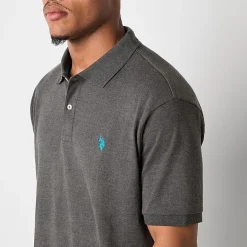 U.S. Polo Assn. Interlock Mens Classic Fit Short Sleeve Polo Shirt