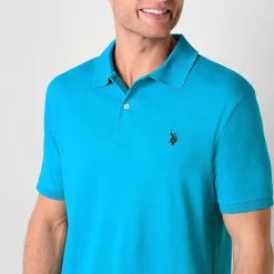 U.S. Polo Assn. Interlock Mens Classic Fit Short Sleeve Polo Shirt