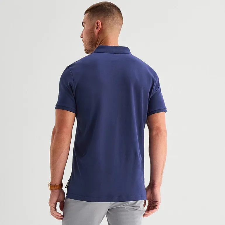 U.S. Polo Assn. Interlock Pique Mens Classic Fit Short Sleeve Polo Shirt