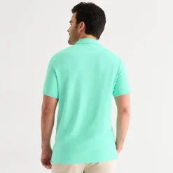 U.S. Polo Assn. Interlock Pique Mens Classic Fit Short Sleeve Polo Shirt