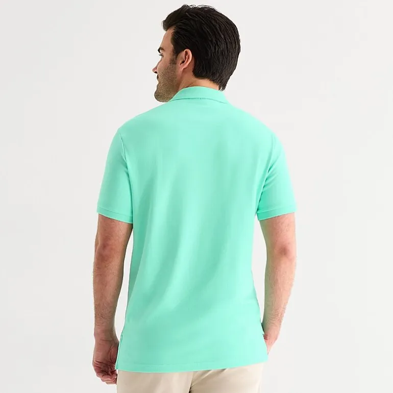 U.S. Polo Assn. Interlock Pique Mens Classic Fit Short Sleeve Polo Shirt