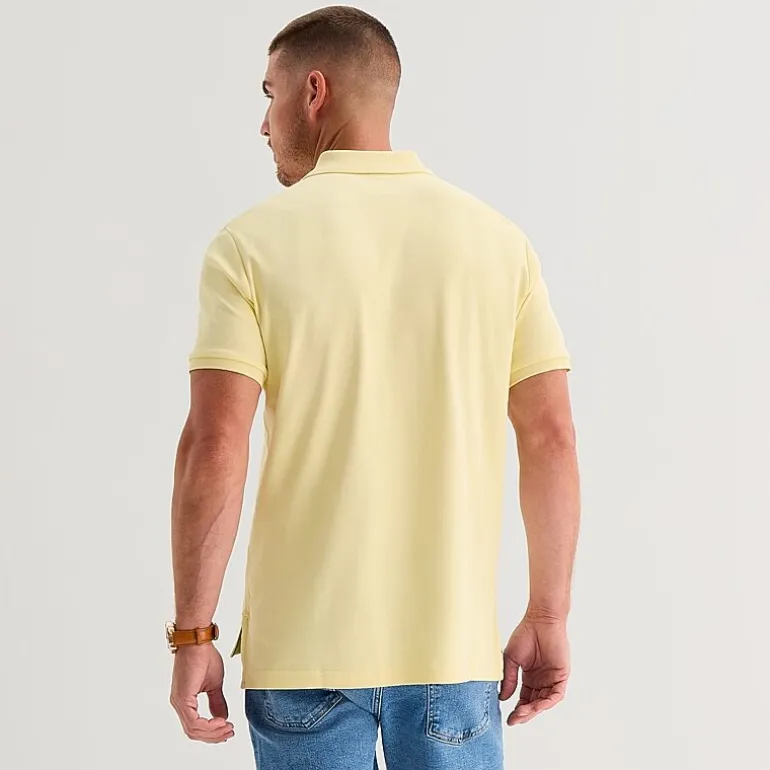 U.S. Polo Assn. Interlock Pique Mens Classic Fit Short Sleeve Polo Shirt