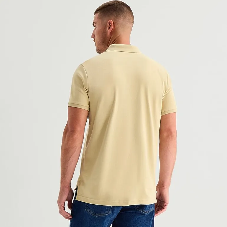 U.S. Polo Assn. Interlock Pique Mens Classic Fit Short Sleeve Polo Shirt