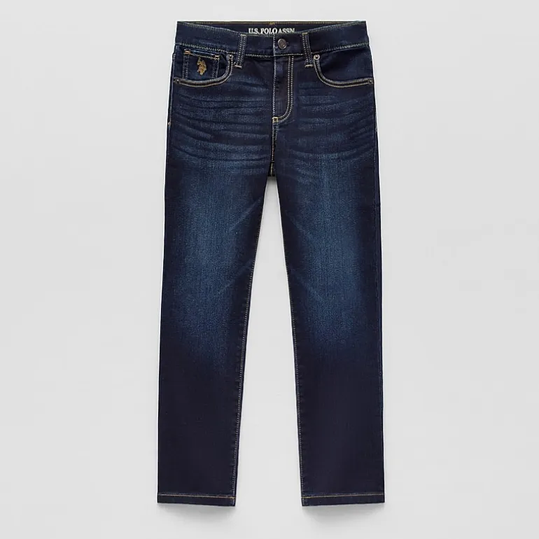 U.S. Polo Assn. Little & Big Kid Boys Stretch Fabric Straight Leg Jean