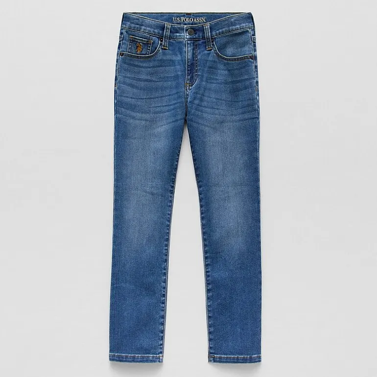 U.S. Polo Assn. Little & Big Kid Boys Stretch Fabric Straight Leg Jean