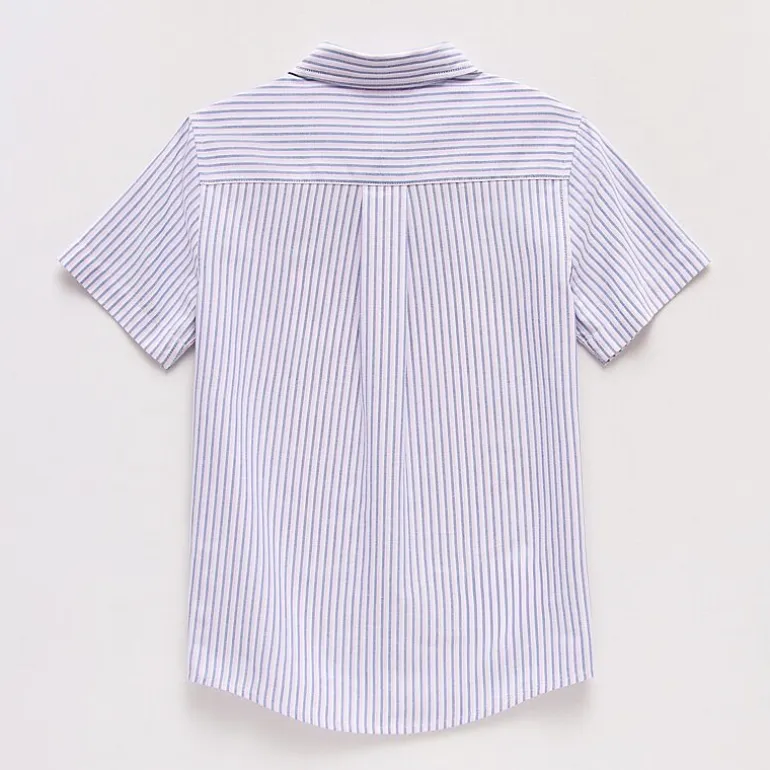 U.S. Polo Assn. Little & Big Kid Boys Short Sleeve Regular Fit Embroidered Button-Down Shirt