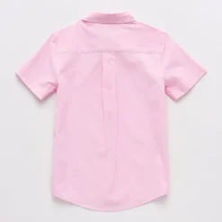 U.S. Polo Assn. Little & Big Kid Boys Short Sleeve Regular Fit Embroidered Button-Down Shirt
