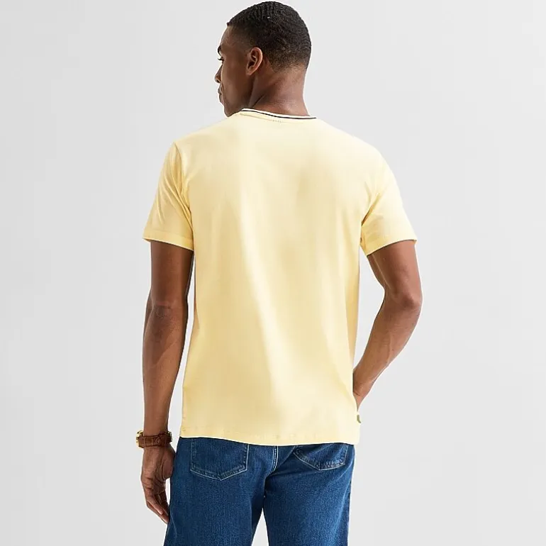 U.S. Polo Assn. Tipped Mens V Neck Short Sleeve Stretch Fabric T-Shirt