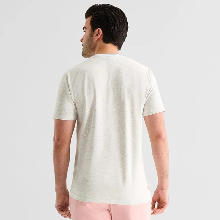 U.S. Polo Assn. Tipped Mens V Neck Short Sleeve Stretch Fabric T-Shirt