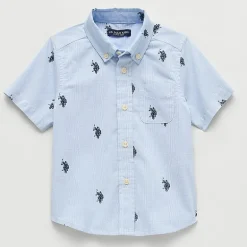 U.S. Polo Assn. Toddler Boys Short Sleeve Regular Fit Button-Down Shirt