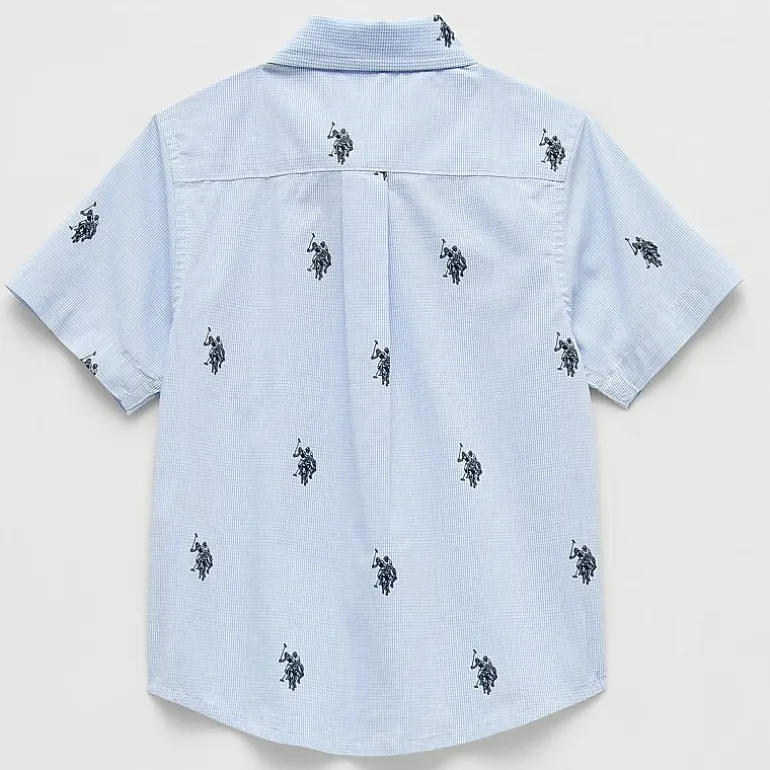U.S. Polo Assn. Toddler Boys Short Sleeve Regular Fit Button-Down Shirt