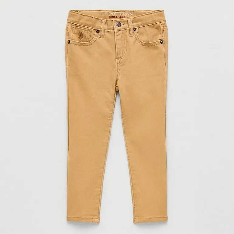 U.S. Polo Assn. Toddler Boys Straight Regular Fit Flat Front Pant