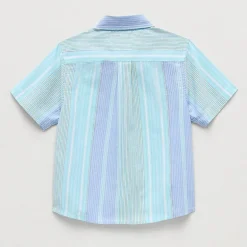 U.S. Polo Assn. Toddler Boys Y Neck Short Sleeve Regular Fit Button-Down Shirt