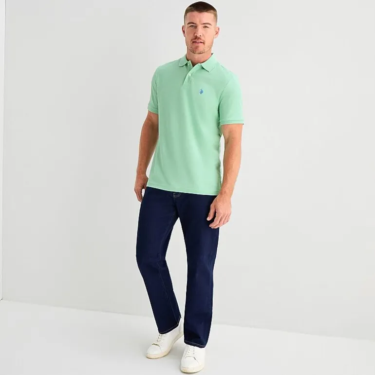 U.S. Polo Assn. Ultimate Pique Mens Classic Fit Short Sleeve Polo Shirt