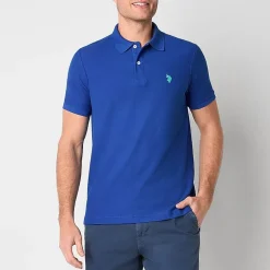 U.S. Polo Assn. Ultimate Pique Stretch Mens Classic Fit Short Sleeve Polo Shirt