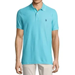 U.S. Polo Assn. Ultimate Pique Stretch Mens Classic Fit Short Sleeve Polo Shirt