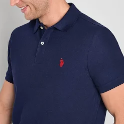 U.S. Polo Assn. Ultimate Pique Stretch Mens Classic Fit Short Sleeve Polo Shirt