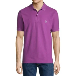 U.S. Polo Assn. Ultimate Pique Stretch Mens Classic Fit Short Sleeve Polo Shirt