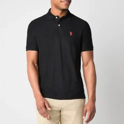 U.S. Polo Assn. Ultimate Pique Stretch Mens Classic Fit Short Sleeve Polo Shirt