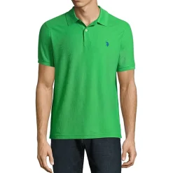 U.S. Polo Assn. Ultimate Pique Stretch Mens Classic Fit Short Sleeve Polo Shirt