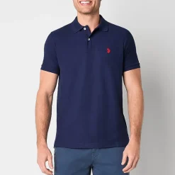 U.S. Polo Assn. Ultimate Pique Stretch Mens Classic Fit Short Sleeve Polo Shirt