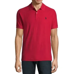 U.S. Polo Assn. Ultimate Pique Stretch Mens Classic Fit Short Sleeve Polo Shirt