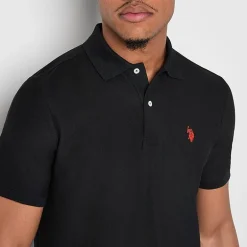 U.S. Polo Assn. Ultimate Pique Stretch Mens Classic Fit Short Sleeve Polo Shirt