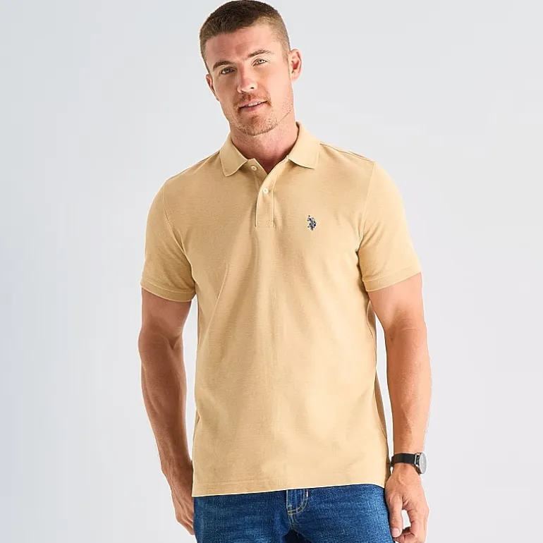 U.S. Polo Assn. Ultimate Pique Stretch Mens Classic Fit Short Sleeve Polo Shirt