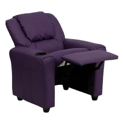 Vana Plush Recliner with Cup Holder for Kids