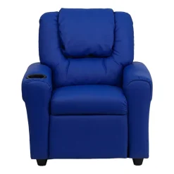 Vana Plush Recliner with Cup Holder for Kids