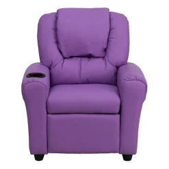 Vana Plush Recliner with Cup Holder for Kids