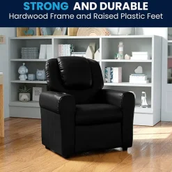 Vana Plush Recliner with Cup Holder for Kids