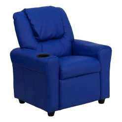 Vana Plush Recliner with Cup Holder for Kids