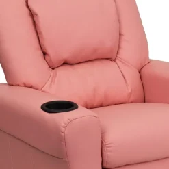 Vana Plush Recliner with Cup Holder for Kids