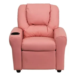 Vana Plush Recliner with Cup Holder for Kids