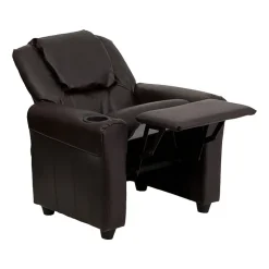 Vana Plush Recliner with Cup Holder for Kids