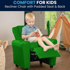 Vana Plush Recliner with Cup Holder for Kids