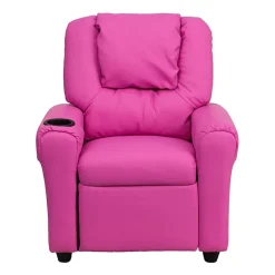 Vana Plush Recliner with Cup Holder for Kids