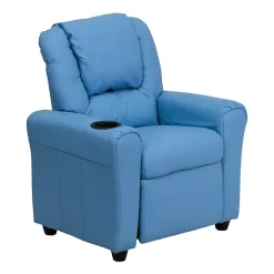 Vana Plush Recliner with Cup Holder for Kids