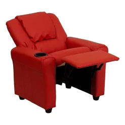 Vana Plush Recliner with Cup Holder for Kids