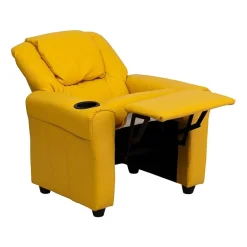 Vana Plush Recliner with Cup Holder for Kids