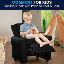Vana Plush Recliner with Cup Holder for Kids