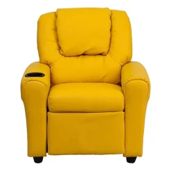 Vana Plush Recliner with Cup Holder for Kids
