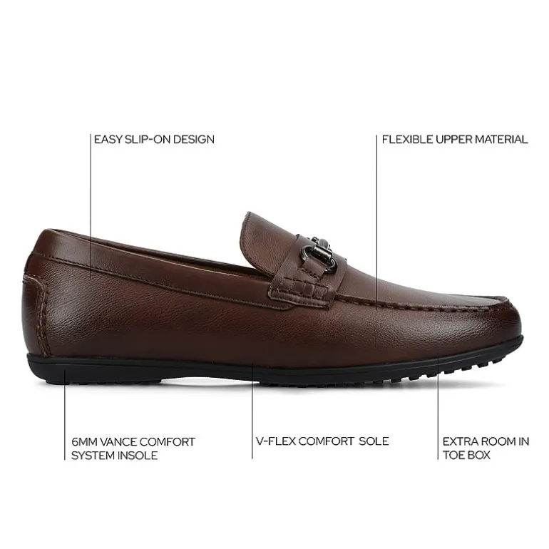 Vance Co Charles Mens Moc Closed Toe Loafers