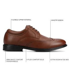 Vance Co Cormac Mens Wing Closed Toe Oxford Shoes