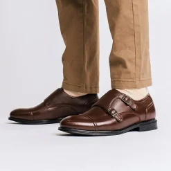 Vance Co Dillon Mens Almond Closed Toe Loafers