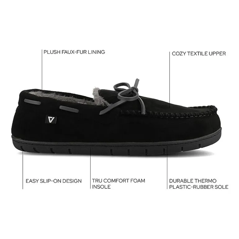 Vance Co Hayden Mens Slip-On Slippers
