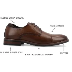 Vance Co Maning Mens Cap Closed Toe Loafers
