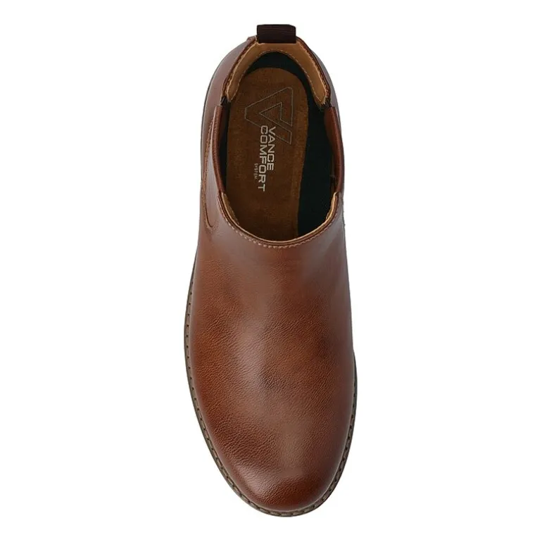 Vance Co Mens Block Heel Chelsea Boots